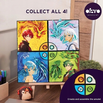 Obraz 3D MANGA 30x40 cm Woda Masa Plastyczna Okto OKT9366