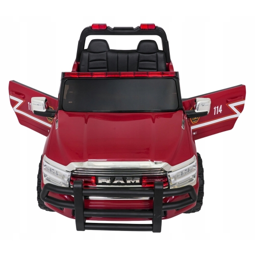 Straż Pożarna Pojazd RAM 3500 na Akumulator Czerwony