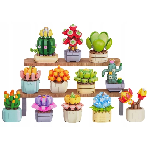 Klocki Konstrukcyjne Kwiaty 1097el. Sukulenty Seria Botanicals