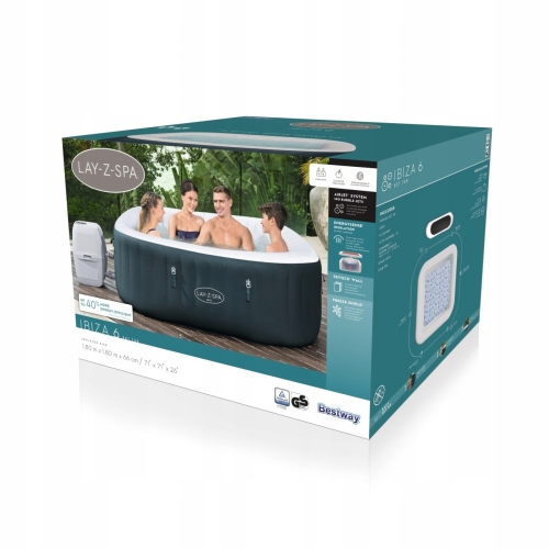 Dmuchane jacuzzi IBIZA AirJet 6 Lay-Z-Spa BESTWAY 6002U