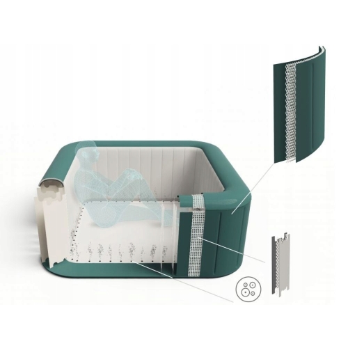 Dmuchane jacuzzi IBIZA AirJet 6 Lay-Z-Spa BESTWAY 6002U