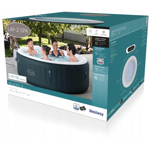 Dmuchane Lay-Z-Spa Hydromasaż 6 osobowe Miami Bestway 6001D