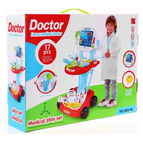 Zestaw Wózek Małego Lekarza Doktor EKG 660-46