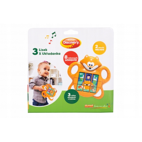 DUMEL Discovery Układanka 3 x Lisek DD74130