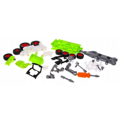 Rozkręcany Traktor z przyczepą dla dzieci KM-281