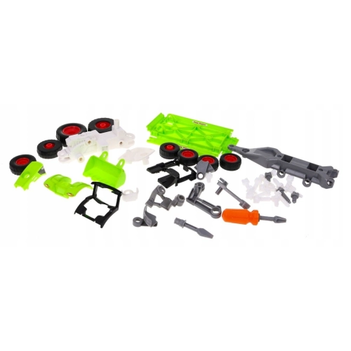 Rozkręcany Traktor z przyczepą dla dzieci KM-281