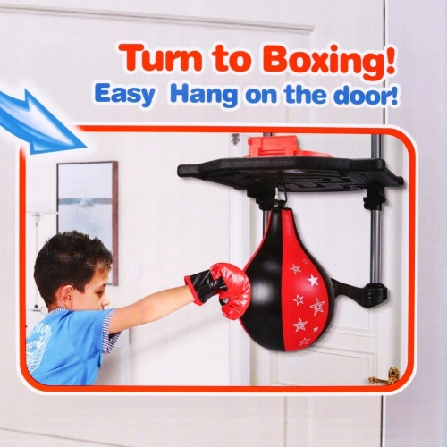 Zestaw 2 w 1 koszykówka i boks dla dzieci 39881E