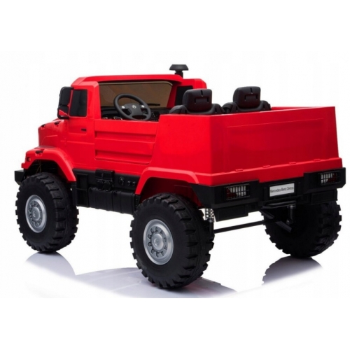 Auto na akumulator Mercedes Zetros 2x60w Czerwony BDM0916