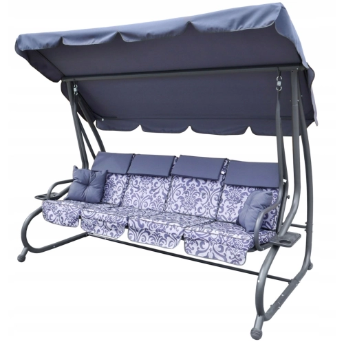 Huśtawka Ogrodowa szara pattern 8078