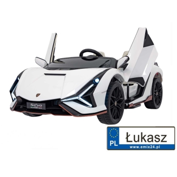 Auto na akumulator dla dzieci Lamborghini SIAN Biały QLS-6988.BIA