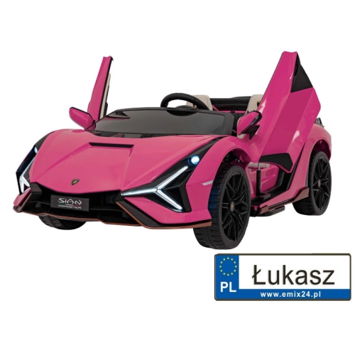 uto na akumulator dla dzieci Lamborghini SIAN Różowy QLS-6988.ROZ
