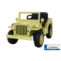 Auto Jeep Wojskowy Retro Beżowy JH-103