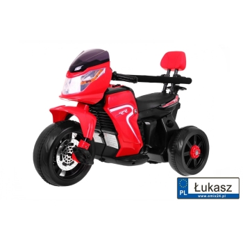 Motor - Rowerek - Pchaczyk 3w1 z rączką dla rodzica - czerwony HL108.CR