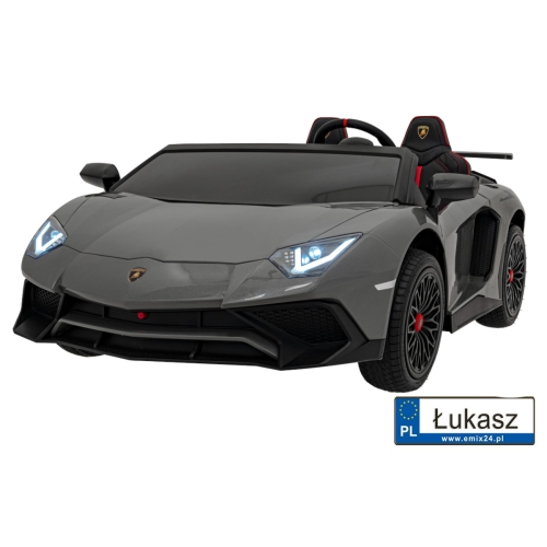 Pojazd akumulatorowy Lamborghini Aventador SV STRONG Szary 200W A8803.STRONG.SZA