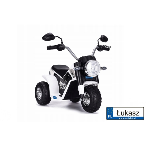 Motor harley MiniBike siedzenie z ekoskóry Biały JC916