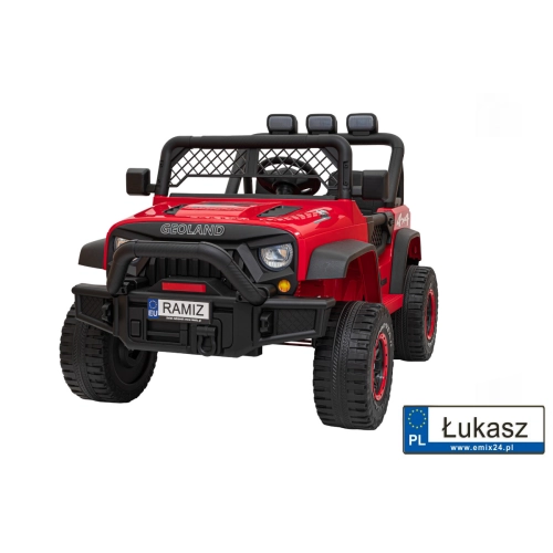 Autko terenowe Geoland Power dwuosobowy Czerwony 2x200W PA.BRD-2108.CR