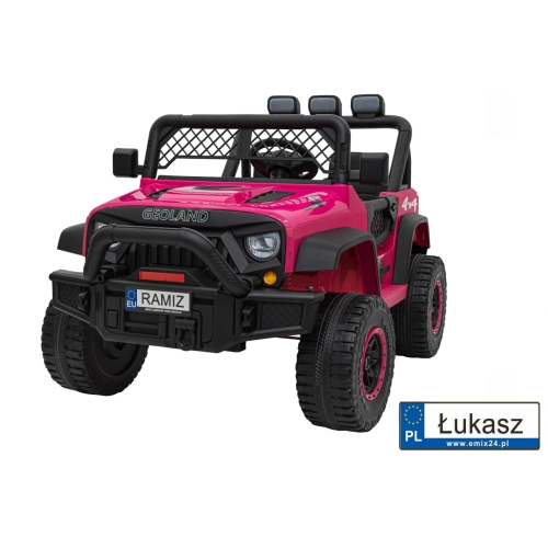 Autko terenowe Geoland Power dwuosobowy Różowy 2x200W PA.BRD-2108.ROZ