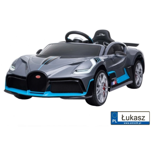 Pojazd na akumulator Bugatti Divo Szary HL338
