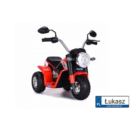 Motor harley MiniBike siedzenie z ekoskóry czerwony JC916