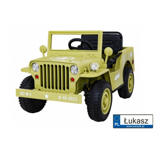 Auto Jeep Wojskowy Retro Beżowy JH-103