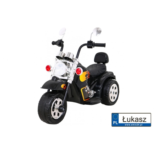 Motorek Hot Chopper na akumulator Czarny LL777