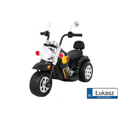 Motorek Hot Chopper na akumulator Czarny LL777