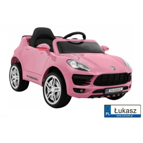 AUTO na akumulator S TURBO Pojazd różowy HL1518