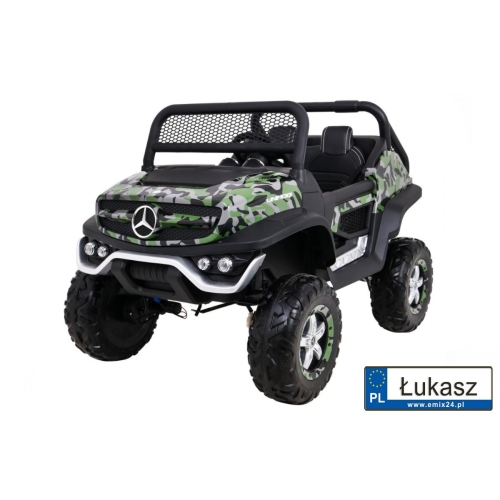 Mercedes Unimog Auto na akumulator 4x4 dwuosobowy Moro