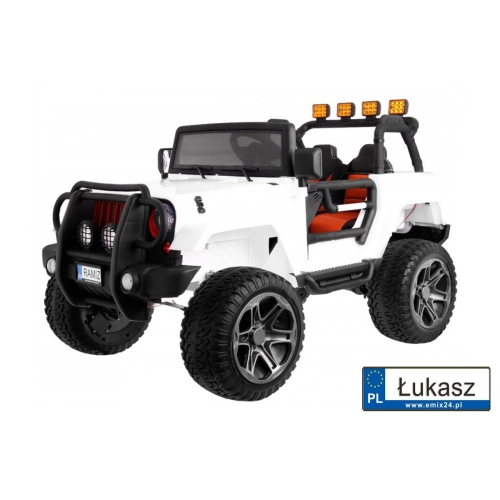 Pojazd Monster Jeep 4x4 Biały WXE1688