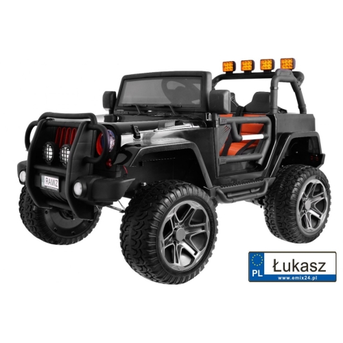 Auto na akumulator Monster Jeep 4x4 Czarny WXE1688