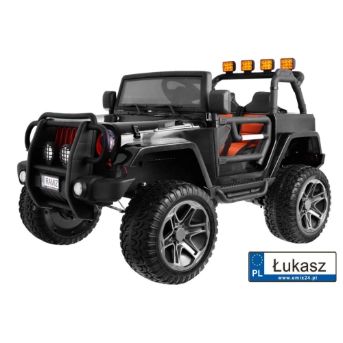 Auto na akumulator Monster Jeep 4x4 Czarny WXE1688