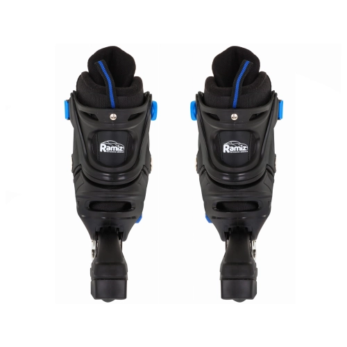 Zestaw 4w1 Rolki Wrotki Łyżwy dla dzieci Rozmiar L 39-43 Niebieski