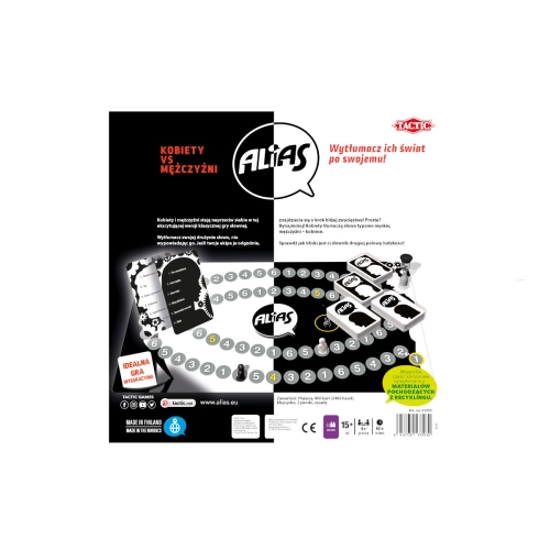 Gra planszowa Alias Kobiety vs. Mężczyźni TACTIC 53703