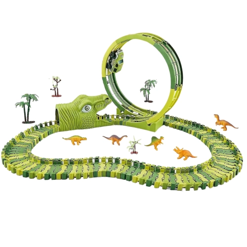 Tor Park Dinozaurów Samochód Figurki Pętla Dinozaur