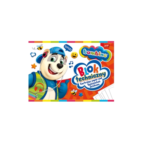 Blok techniczny BAMBINO A4, 10 kartek 1550