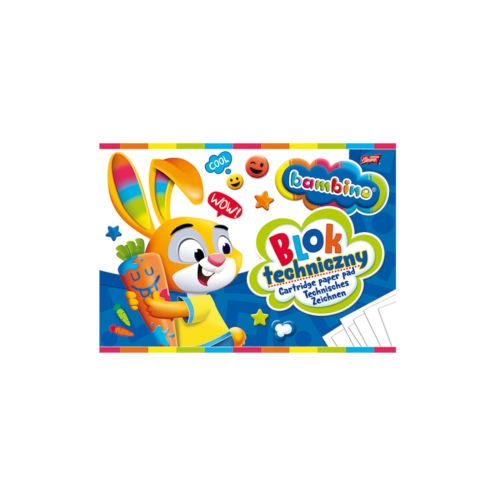 Blok techniczny BAMBINO A4, 10 kartek 1550
