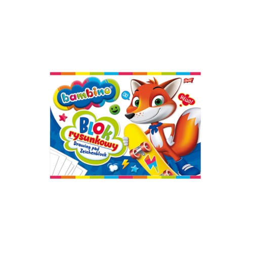 Blok rysunkowy BAMBINO A4, 20 kartek 1574