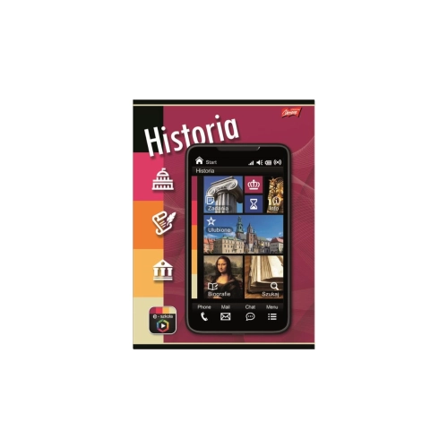 Zeszyt A5 Historia laminowany kratka 60 kartek Unipap 3203